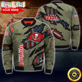 Personalized NFL Tampa Bay Buccaneers Bomber Jacket Iconic Bomber Look