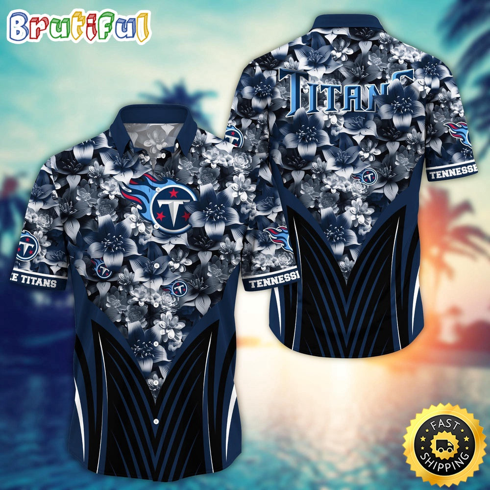 Personalized NFL Tennessee Titans Hawaiian Shirt Tropical Aloha Shirt