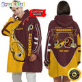 Personalized NFL Washington Commanders Blanket Hoodie Unisex Hoodie For Football Fans