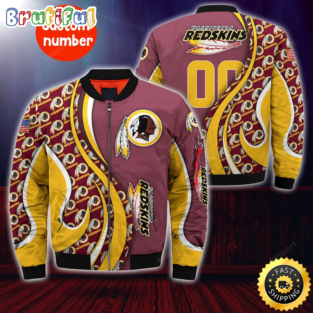Personalized NFL Washington Commanders Bomber Jacket Urban Bomber Fashion