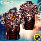 Personalized NFL Washington Commanders Hawaiian Shirt Tropical Aloha Shirt