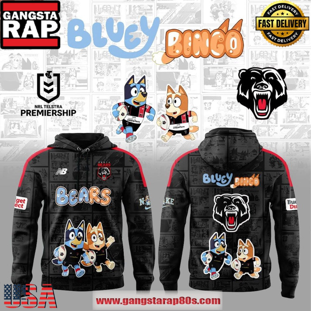 Perth Bears x Bluey & Bingo Night 2026 Black Hoodie