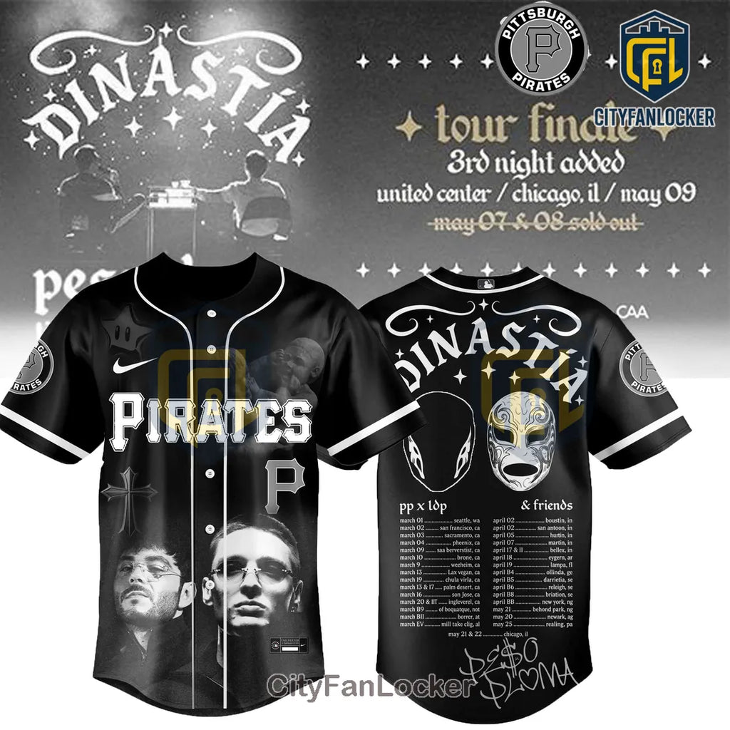 Peso Pluma Dinastia Tour Pittsburgh Pirates Limited Edition Baseball Jersey