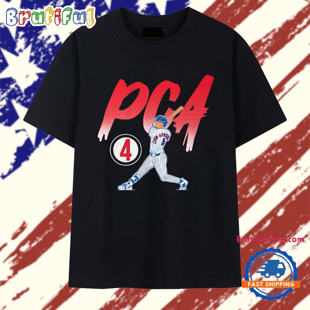 Pete Crow-Armstrong Chicago Cubs MLB Slugger Swing Number PCA T Shirt