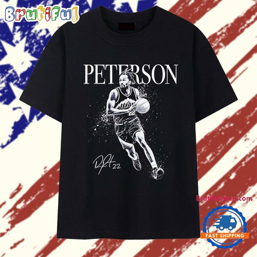 Peterson Utah Jazz 22 Signature basketball T Shirt