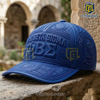 Phi Beta Sigma 1914 3D Embossed Leather Baseball Cap