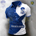 Phi Beta Sigma Fraternity 1914 Crest and Dove Royal Blue Polo Shirt
