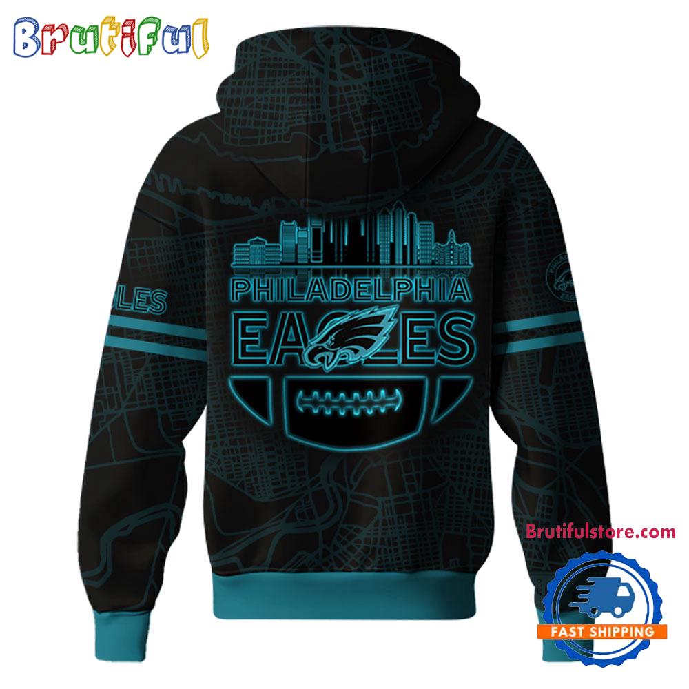 Philadelphia Eagles 2025 Back In Black Hoodie T-Shirt