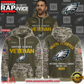 Philadelphia Eagles NFL Veteran Birthday 2025 Custom Name Unisex Hoodie