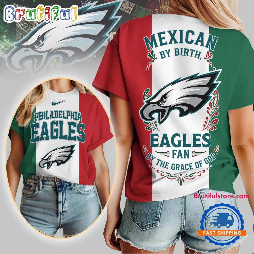 Philadelphia Eagles 2026 NFL Mexican By Birth Unisex 3D Shirt