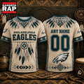 Philadelphia Eagles 2026 NFL Native American Heritage 3D Shirt, Football New Design Shirt