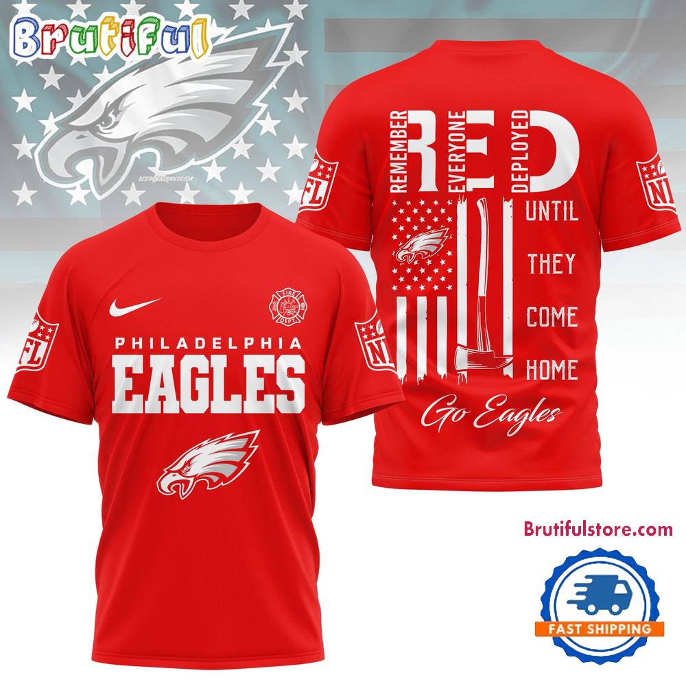 Philadelphia Eagles 2026 NFL Red Friday Firefighter Limited Edition 3D Shirt