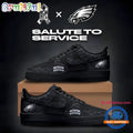 Philadelphia Eagles Black 2026 Salute to Service Air Force 1 Shoes Sneakers