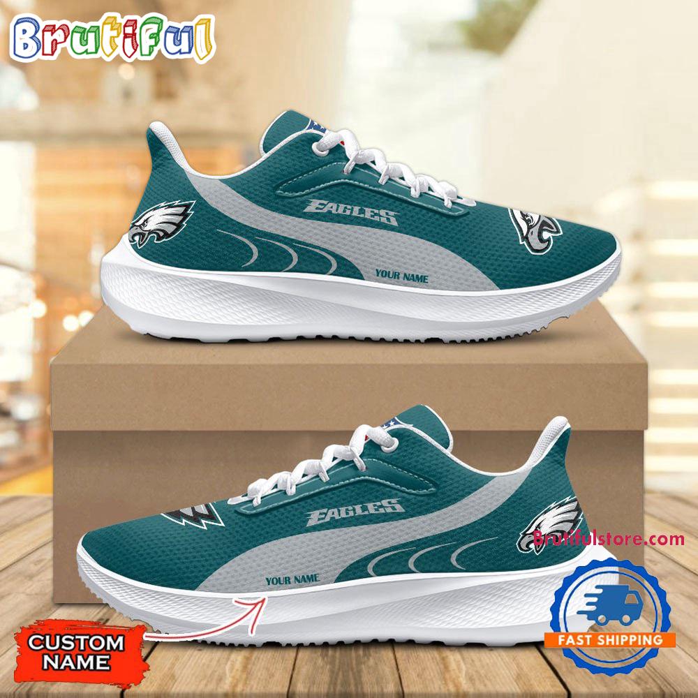 Philadelphia Eagles Custom Lightweight Running Shoes Sneaker