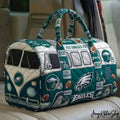 Philadelphia Eagles Fly Eagles Fly Vintage Bus Style Quilted Duffel Bag
