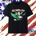 Philadelphia Eagles fly Santa fly Christmas T Shirt