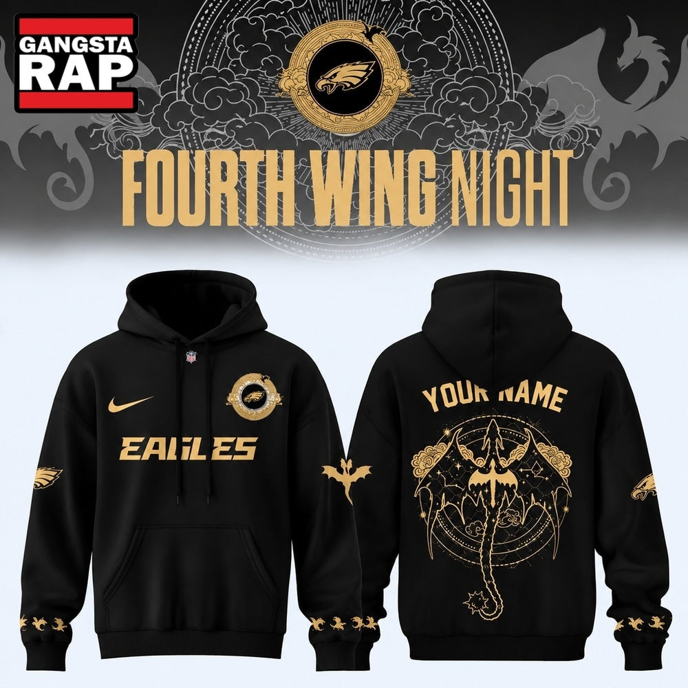 Philadelphia Eagles Fourth Wing Night 2026 Custom Hoodie