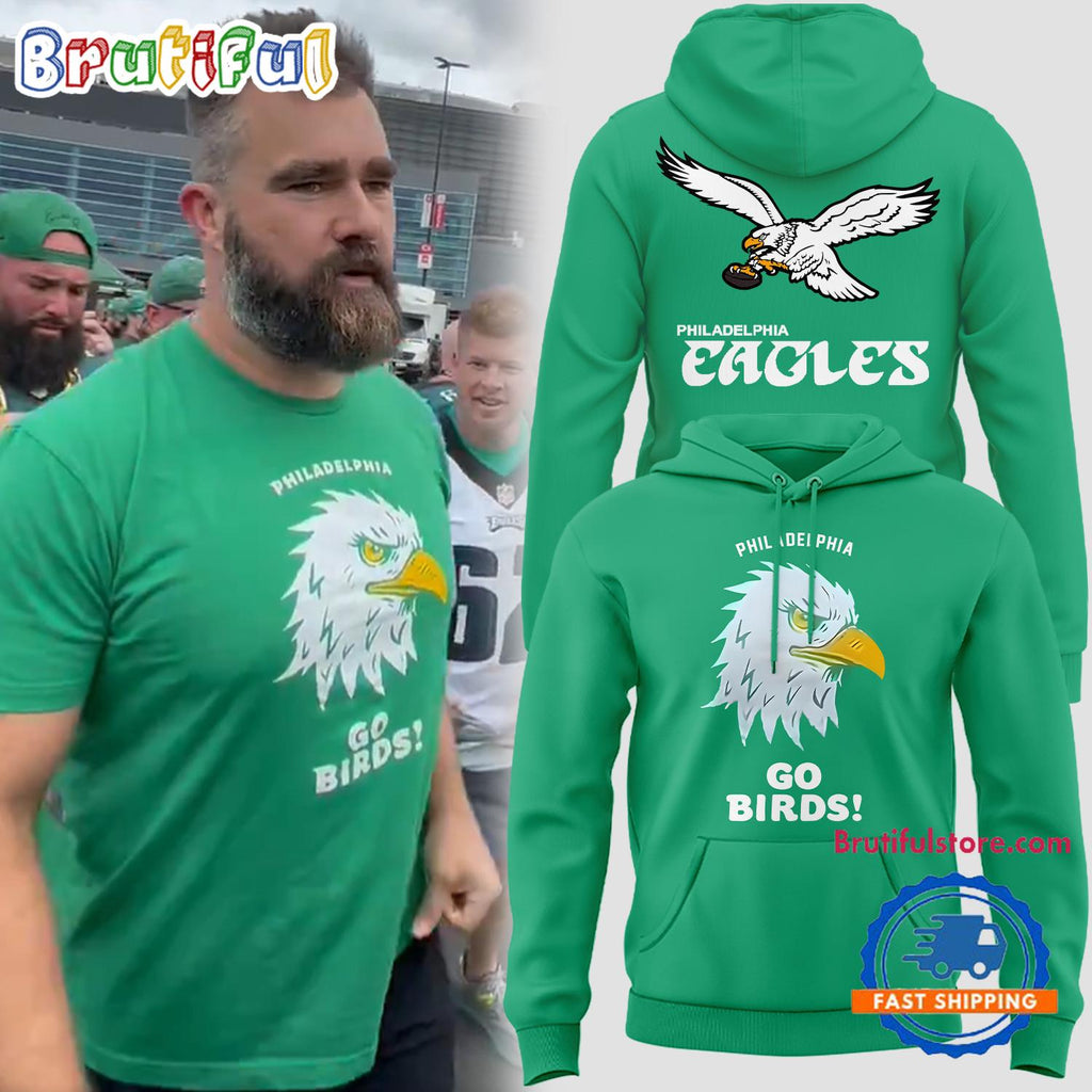 Philadelphia Eagles GO BIRDS 2024 NFL Hoodie T-Shirt
