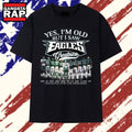 Philadelphia Eagles Greatness Legends Signatures Vintage Football T Shirt