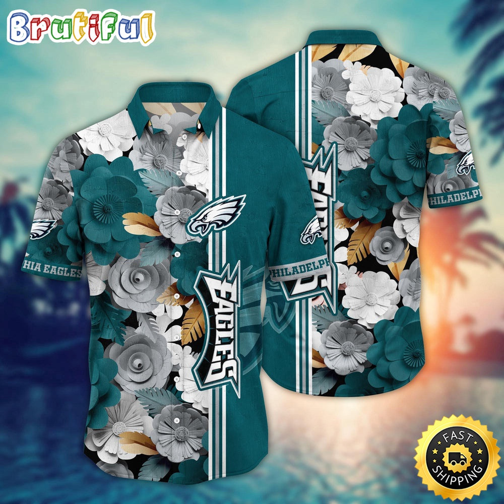 Philadelphia Eagles Hawaii Shirt Flower Laid Back Hawaiian Charm