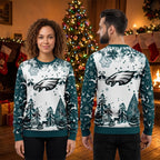 Philadelphia Eagles Logo Winter Forest Ugly Christmas Sweater