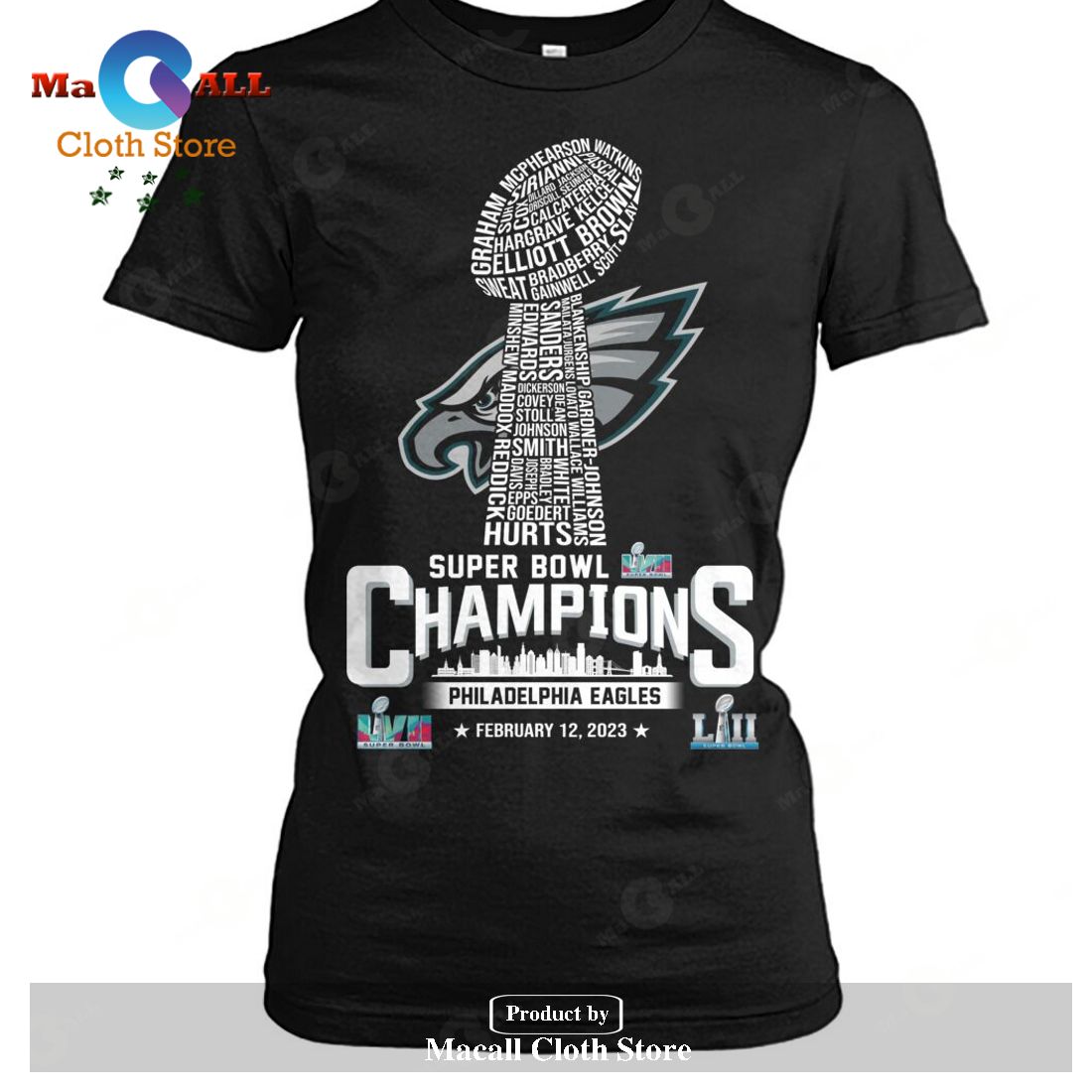 Philadelphia Eagles NFC Champions Super Bowl Cup 2023-Unisex T-Shirt