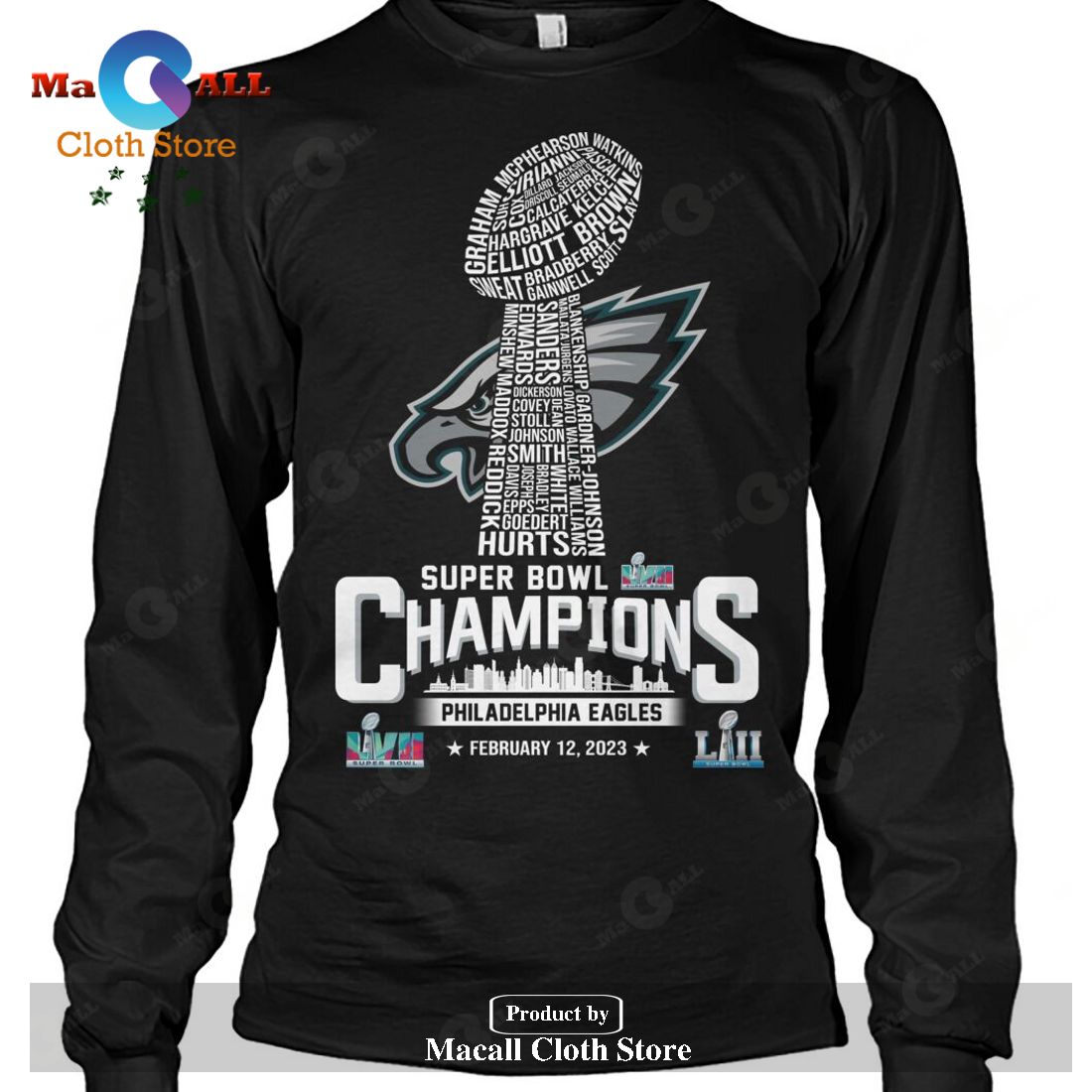 Philadelphia Eagles NFC Champions Super Bowl Cup 2023-Unisex T-Shirt