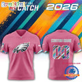 Philadelphia Eagles NFL 2026 Crucial Catch Limited Edition Pink Football Jersey