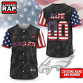 Philadelphia Eagles NFL American Pride Custom Baseball Jersey Shirt
