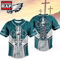 Philadelphia Eagles NFL Blessed Beyond The Score Baseball Jersey