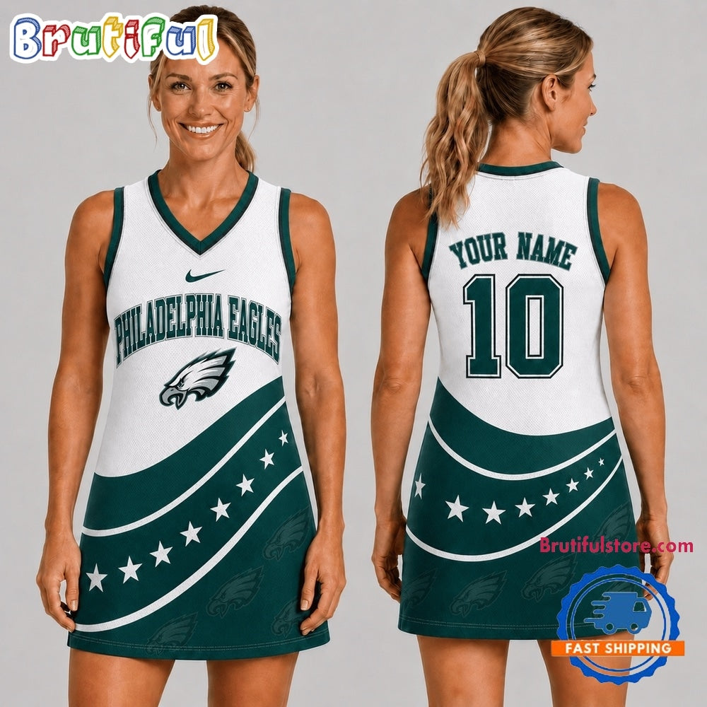 Philadelphia Eagles NFL Bold Team Pride Women Basketball Jersey Dress