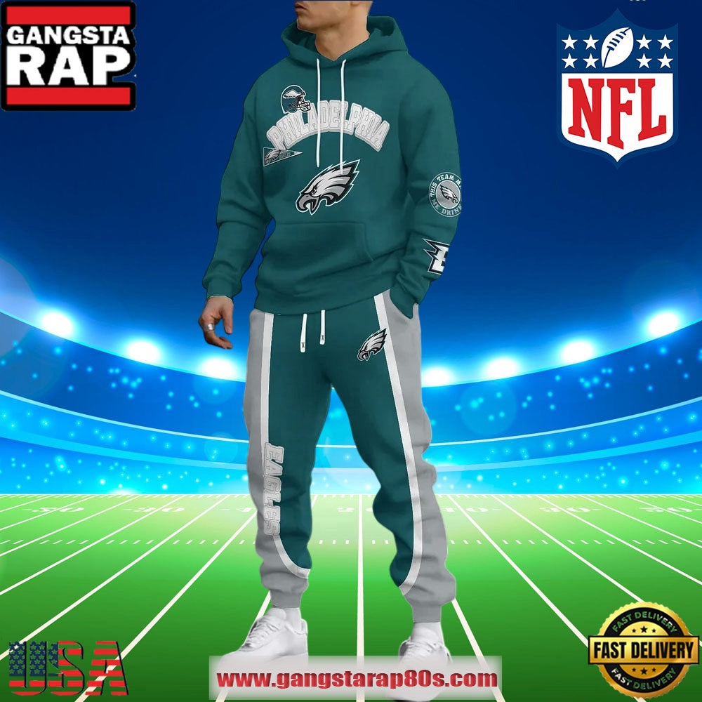 Philadelphia Eagles NFL Christmas Hoodie Joggers Set