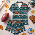 Philadelphia Eagles NFL Harvest Huddle Short Sleeve Pajamas Set