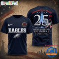Philadelphia Eagles NFL Honoring 25 Years Remembering September 11 T Shirt