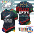 Philadelphia Eagles NFL Juneteenth Freedom Runs Deep New Design 3D Shirt