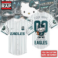 Philadelphia Eagles NFL Kitty Game Day Custom Baseball Jersey Shirt