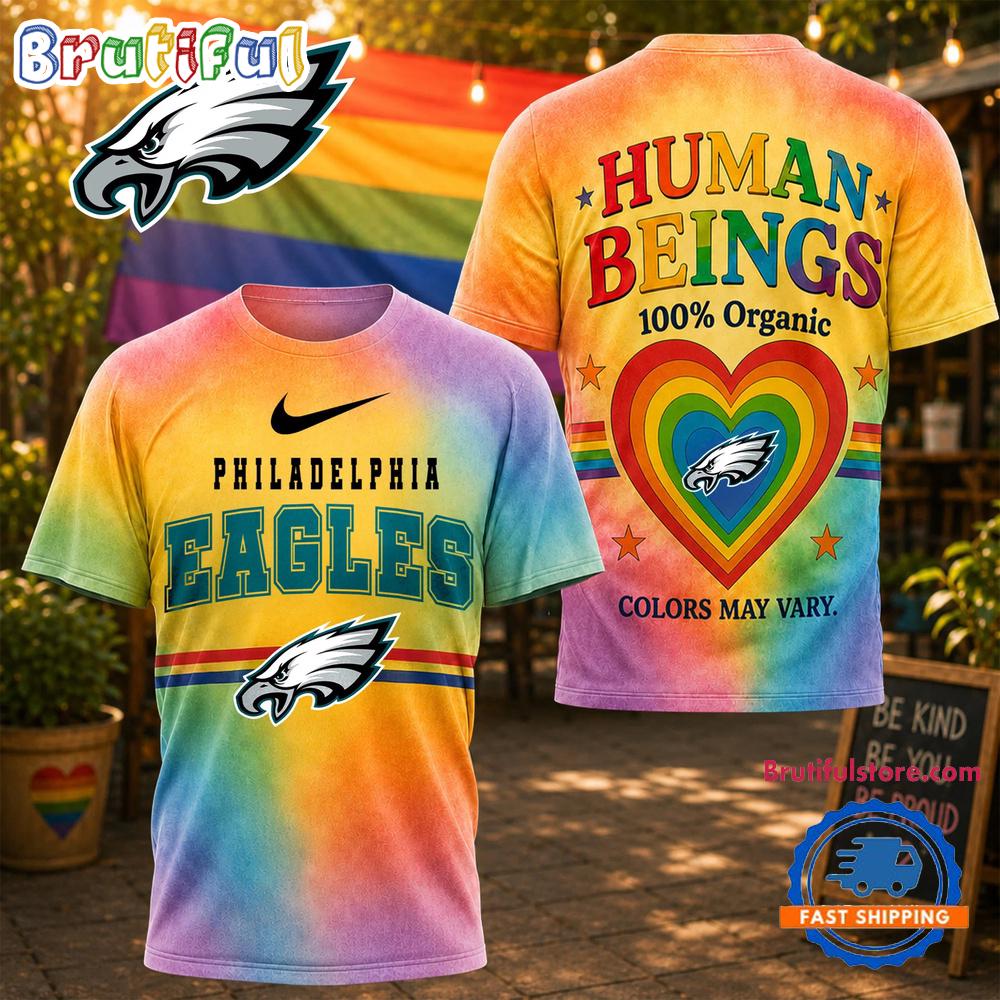 Philadelphia Eagles NFL Pride Human Being Color May Vary 3D T Shirt
