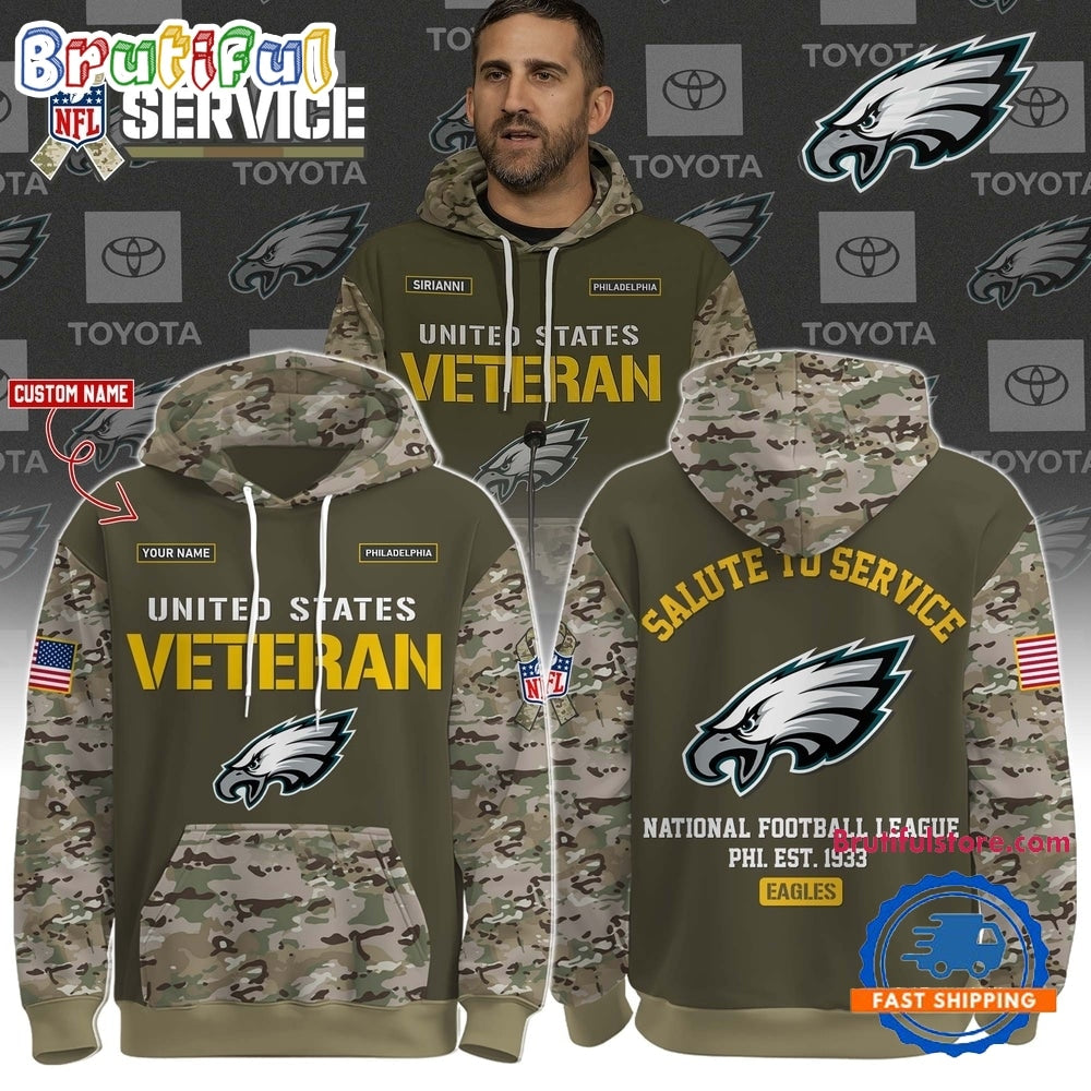 Philadelphia Eagles NFL Salute To Service 2026 Limited Edition Hoodie
