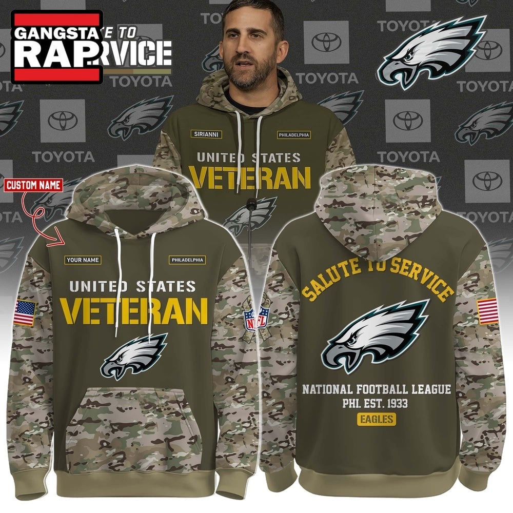Philadelphia Eagles NFL Salute To Service 2026 Limited Edition Hoodie