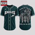 Philadelphia Eagles NFL Stand For The Flag Kneel For The Cross Baseball Jersey Shirt
