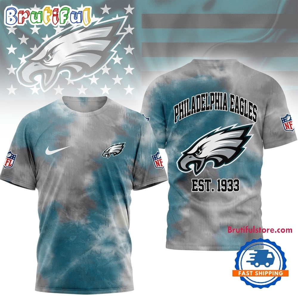 Philadelphia Eagles NFL Sunday Legends Tie Dye 3D Shirt
