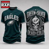 Philadelphia Eagles NFL Till I’m Dead Forever Skull Fan Pride 3D Shirt, Football New Design Shirt Hoodie T-Shirt