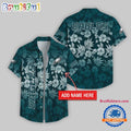 Philadelphia Eagles Night Flower Pattern Personalized Name Hawaii Shirt