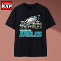 Philadelphia Eagles Peanuts Snoopy & Gang Fan Graphic T Shirt, Music 2D Shirt