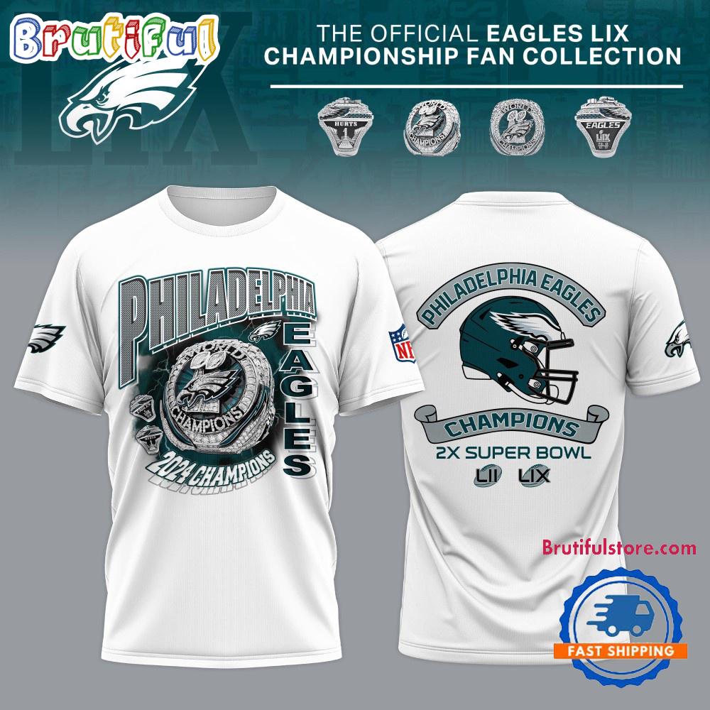 Philadelphia Eagles Super Bowl LIX Champions Ring Hoodie T-Shirt