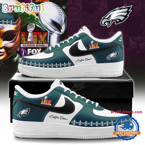 Philadelphia Eagles Super Bowl LIX Special Edition Air Force 1 Shoes Sneaker