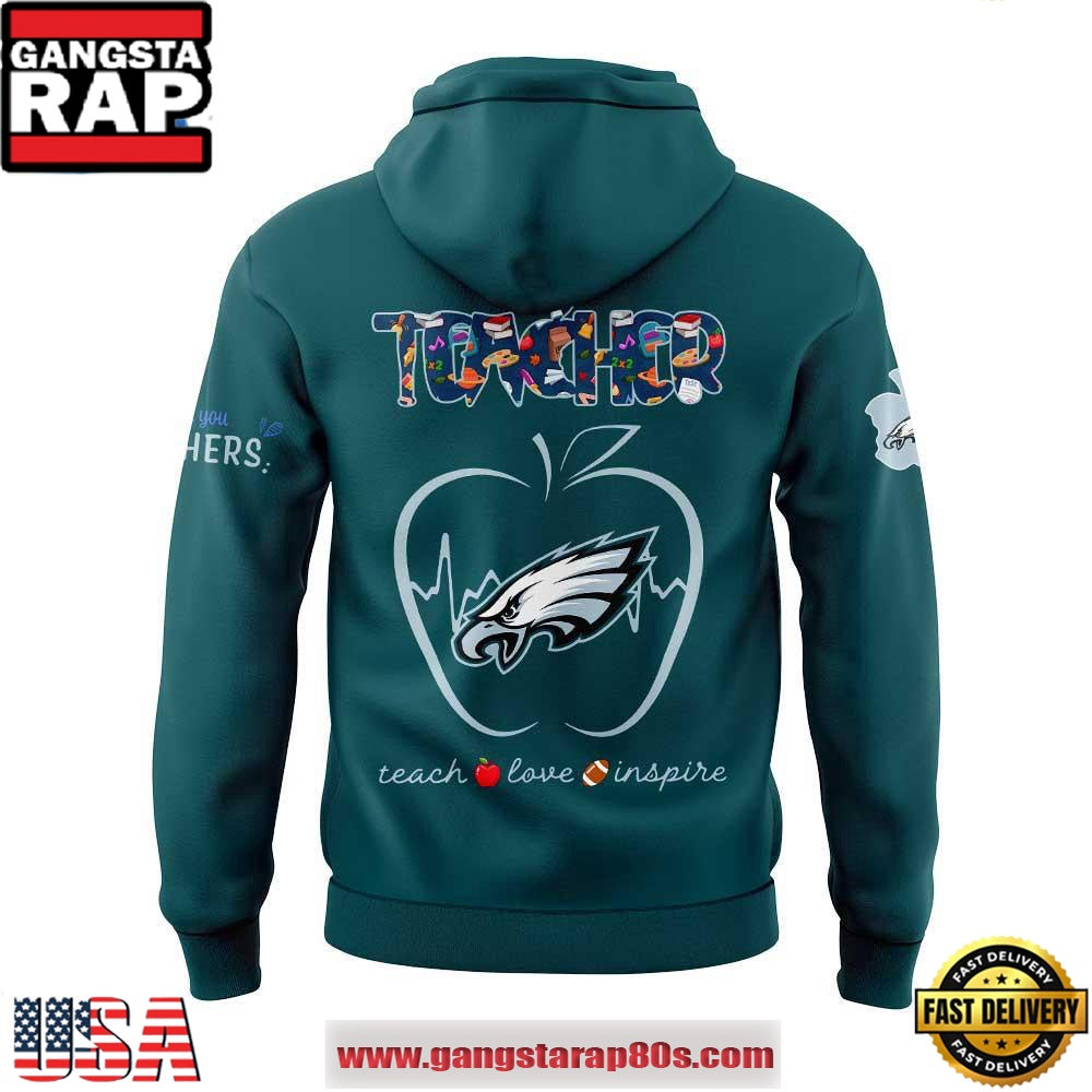 Philadelphia Eagles TEACHER Appreciation 2025 Special Edition Unisex Hoodie