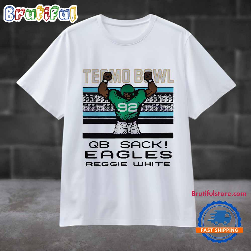 Philadelphia Eagles Tecmo Bowl Qb Sack Eagles Reggie White T Shirt