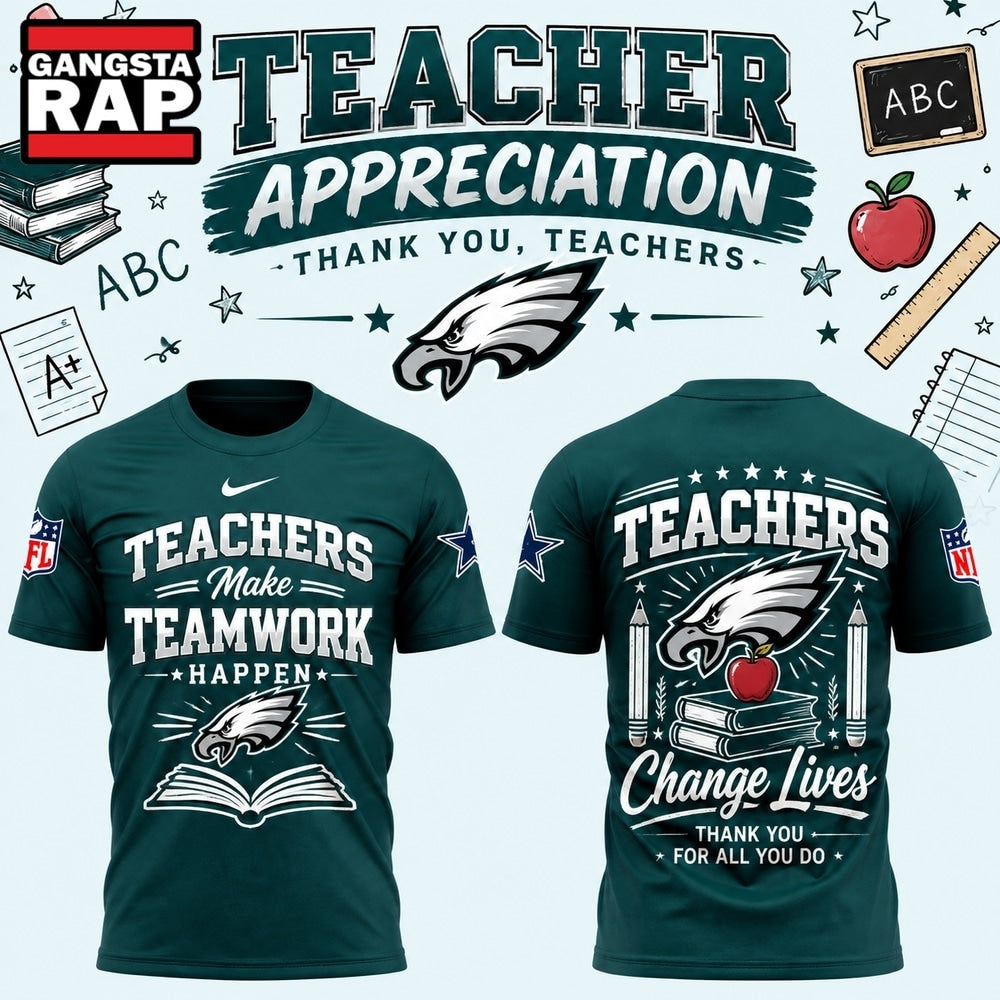 Philadelphia Eagles x Teacher Appreciation 2026 New T Shirt