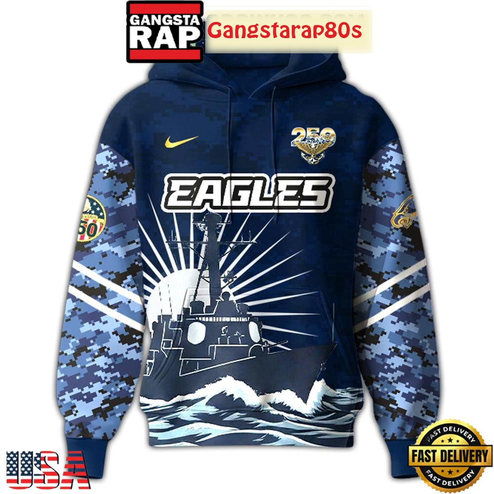 Philadelphia Eagles x US Navy 250 Years Unisex Hoodie